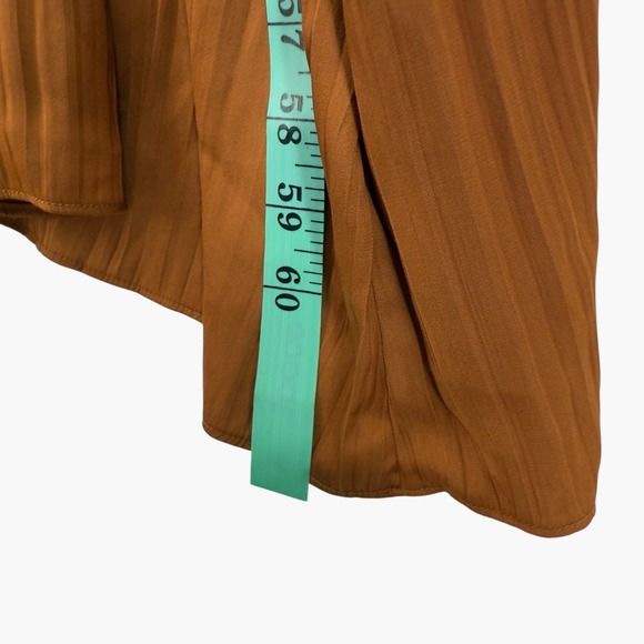 Anthropologie Burnt Orange Layered Mock Neck Sweater Maxi Dress - Picture 8 of 11